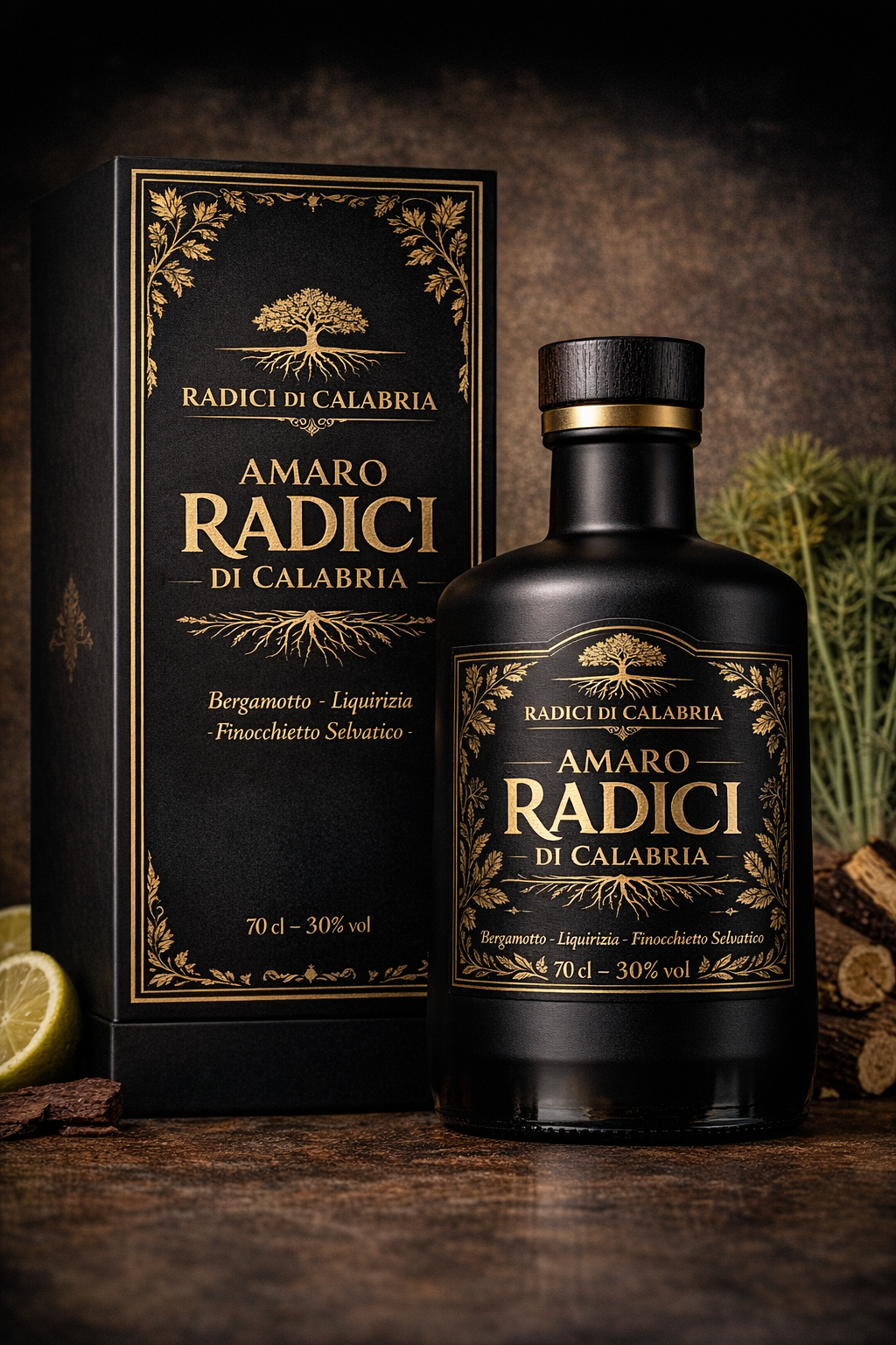 Amaro Radici di Calabria – Liquore Digestivo al Bergamotto e Liquirizia