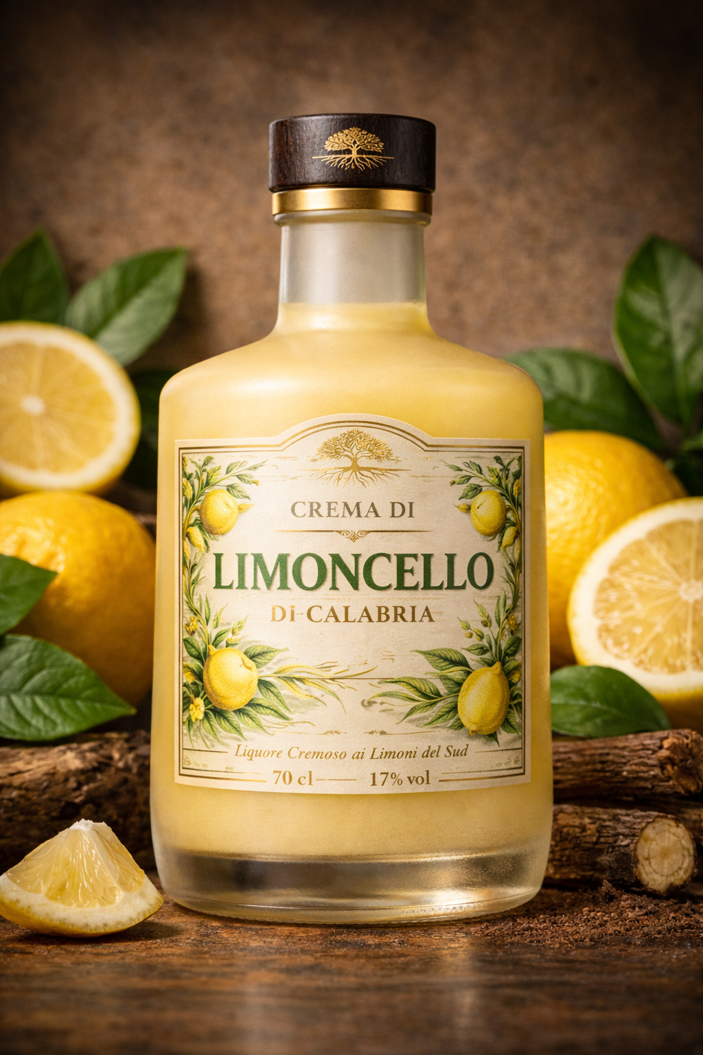 Crema di Limoncello Radici di Calabria – Liquore Cremoso ai Limoni