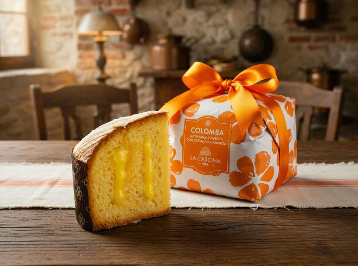 Colomba Artigianale all’Arancia con Cioccolato Bianco. Senza glassa e senza canditi. – 1kg