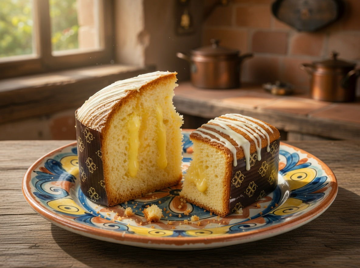 Colomba Artigianale al Limone senza Canditi con Cioccolato Bianco – 1kg