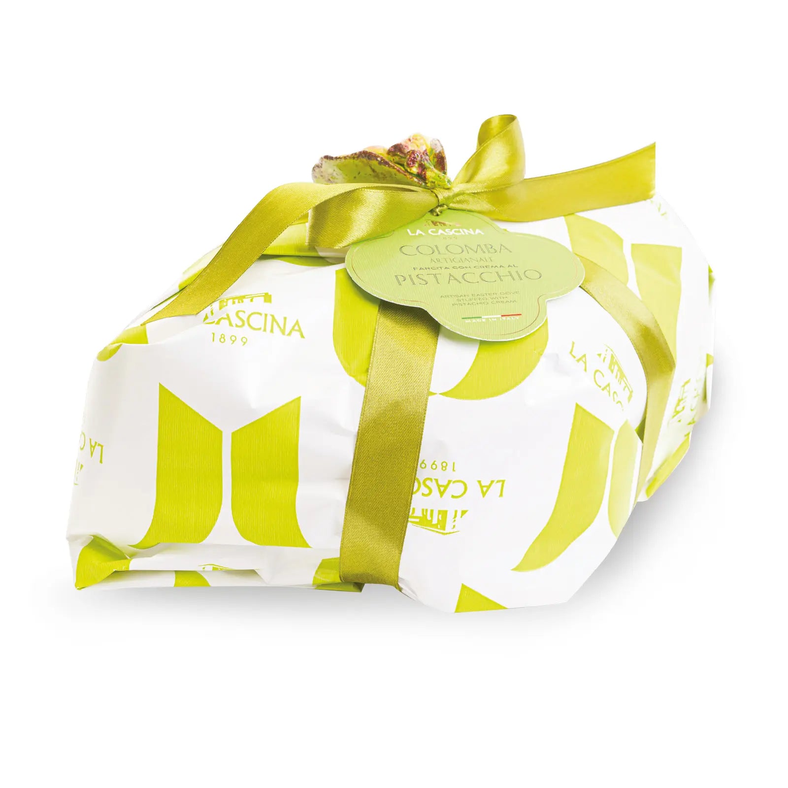 Colomba Artigianale al Pistacchio con Cioccolato Fondente e Granella – 1kg